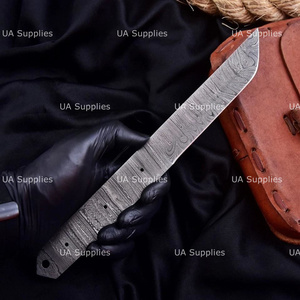 Kit de fabricación de cuchillos DIY con hoja Tanto de acero de Damasco forjado a mano, hoja completa, punta caída, hojas en bruto, afiladas como una navaja, semiterminadas, OEM/ODM 1 - Product Image 2