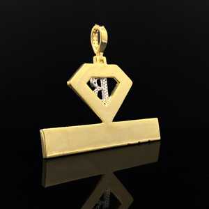 Colgante de Lujo Personalizado con Baño de Oro, Aleación, Estilo Hip Hop, Diamantes, Diseño Ice Street King - Product Image 4