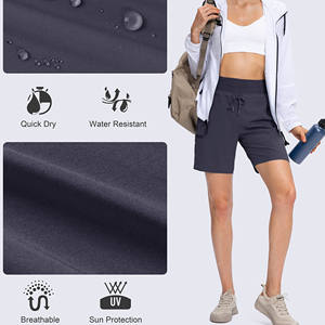 Shorts de sport modernes pour femmes, anti-UV, pour la randonnée, les activités de plein air, le jeu et la course, unis. - Product Image 6