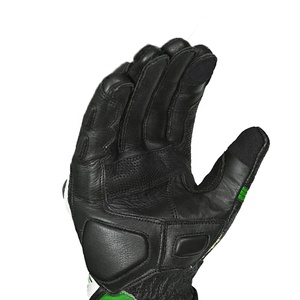 Gants de moto personnalisés pour hommes en cuir de mouton, respirants, imperméables, coupe-vent, compatibles écran tactile, pour l'été et le sport - Product Image 4
