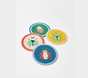 Sous-verre en perles de verre artistiques, avec un artisanat complexe fait main, adapté aux collections de décoration intérieure de créateurs - Product Image 1