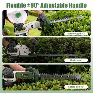 Tagliasiepi Elettrico a Batteria 20V con Lame a Doppia Azione, Diametro di Taglio 1,5 cm, Tagliabordi Portatile per Arbusti ed Erba - Product Image 4