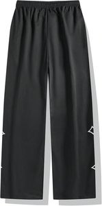 Nouveau style tendance 2026 : Pantalon de survêtement classique pour homme, imprimé étoiles sur le bas, doublé, taille élastique épaisse, couleur unie - Product Image 5