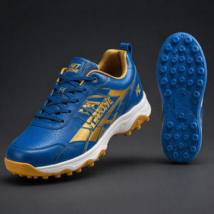 Calzado deportivo de críquet de calidad premium con suela de goma con tacos, zona de impacto, absorción de impactos, agarre cómodo y duradero. - Product Image 2