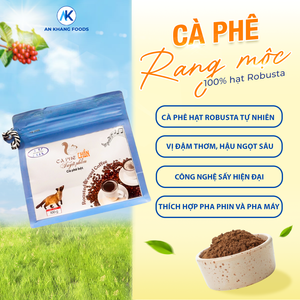 เมล็ดกาแฟโรบัสต้าเวียดนามแบบตัวอย่าง บรรจุถุง กระบวนการเปียก 100% ออร์แกนิก ผลสุกเต็มที่ น้ำหนัก 0.25 กก. - Product Image 2