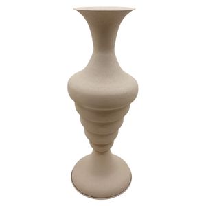 Vase à fleurs en métal texturé blanc antique, aspect métal rustique, vase amphore avec poignées, style méditerranéen, décoration de table de mariage - Product Image 2