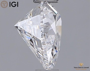 Diamant de laboratoire CVD certifié IGI, taille cœur, 1,00 carat, clarté VVS1, couleur D, pour un cadeau d'anneau idéal - Product Image 4