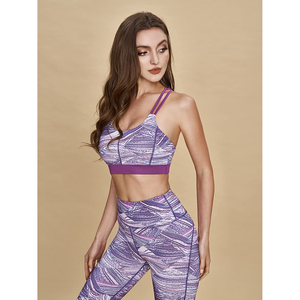 Ensemble 2 pièces soutien-gorge de sport et leggings pour femme – Idéal pour la gym, le yoga et l'entraînement – Respirant en Spandex/Polyester - Product Image 2