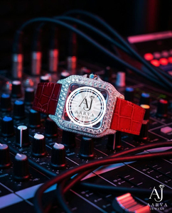 Reloj Mecánico Cuadrado Aarva Jewels con Incrustaciones de Diamantes, Reloj Automático de Lujo para Hombre con Diamantes Moissanite VVS - Product Image 4