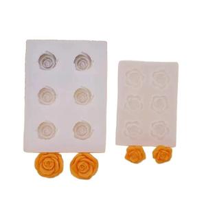 แม่พิมพ์ซิลิโคนรูปดอกกุหลาบสำหรับทำช็อกโกแลตฟองดองต์ ตกแต่งเค้กวันวาเลนไทน์ - Product Image 5