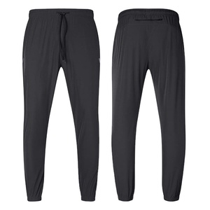 Pantalon de survêtement d'hiver en coton premium, foncé, écologique, avec logo personnalisé, pour le sport décontracté, coupe droite, faible MOQ, vente en gros, OEM - Product Image 1