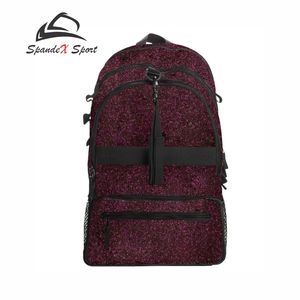 Bolsas de viaje personalizadas 100% poliéster con brillantina, bolsas escolares, fabricante OEM ODM, bolsas con brillantina y logotipo personalizado. - Product Image 1