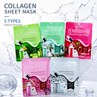 Mascarilla Facial Coreana Nutritiva e Hidratante con Colágeno, Niacinamida y Glicerina, 5 Tipos