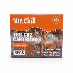 Cartouche de <span class=keywords><strong>gaz</strong></span> CO2 filetée de 16 g pour système de bière pression, mini-fût, distributeur de bière portable - Product Image 2