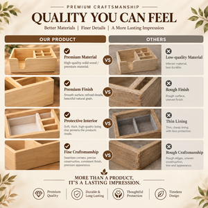 Organisateur de station à café en bois personnalisé OEM ODM avec porte-serviettes et rangement multi-compartiments pour condiments, idéal pour les cafés et restaurants - Product Image 5