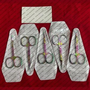 Tijeras para Cutículas Curvas Pequeñas, Tijeras para Manicura y Pedicura, Tijeras de Acero Inoxidable, Instrumento de Belleza, Tijeras de Precisión para Uñas, CE - Product Image 6
