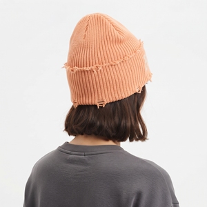 Gorro de Pescador Unisex al por Mayor, de Acrílico, con Motivo de Calavera, Estilo Desgastado, con Puño Corto, Tejido, para Invierno, con Bordado Personalizado - Product Image 6