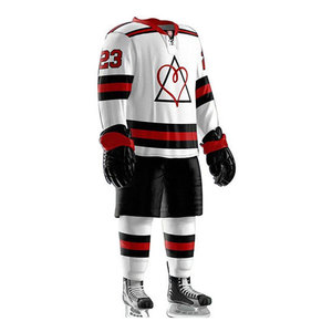Wholesale Cheap Price Ice Hockey Uniform Custom Made With Customized Design Breathable Comfortable Ice Hockey Uniforms For Men - Product Image 1