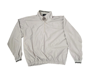 Sudadera de golf con cremallera de 1/4, color caqui, para hombre, manga larga, con bordado personalizado. - Product Image 1