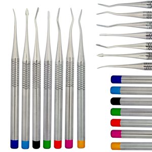 ชุดเครื่องมือถอนฟัน PDL Luxating Elevator 7 ชิ้น ทำจากเหล็กกล้าไร้สนิมขัดเงา สำหรับการผ่าตัดทางทันตกรรมแบบไม่ทำลายฟัน - Product Image 1