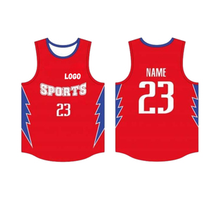 Maillot de basketball réversible pour adulte, imprimé par transfert thermique, en maille extensible, sans manches, à séchage rapide, antibactérien - Product Image 5