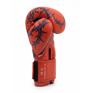 Guantes de boxeo personalizados, los mejores guantes de boxeo para kickboxing y muay thai, con correa ancha de 4 pulgadas, de cuero PU, con cierre de velcro. - Product Image 6