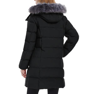 Parka d'hiver longue pour femme, respirante, à capuche, grande taille, matelassée, en nylon, coupe ample, pour l'extérieur - Product Image 6