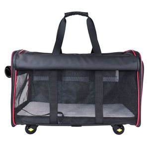 Wholesale Customized 2026 Versatile Casual Style 10kg Polyester Zipper Pet <b>Bags</b> Vietnam Portable Dual-Use Wheeled Carrier - Product Image 1