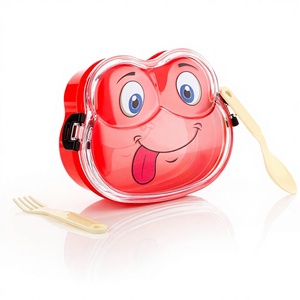 Boîte à lunch Zenara pour enfants, en plastique PP, anti-fuite, facile à nettoyer, multifonctionnelle, boîte à lunch scolaire - Product Image 1