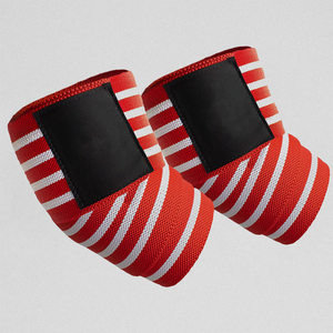 Bandage de compression élastique flexible pour le coude, idéal pour la musculation, le powerlifting, l'entraînement de soulevé de terre et la protection des coudes lors de la musculation. - Product Image 5