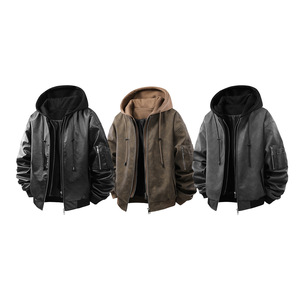 Quick Dry <b>Racing</b> <b>Jacket</b> Motorbike <b>jacket</b> with Flame-Retardant Protection Padded Shoulders Oversized Vintage Washed - Product Image 3