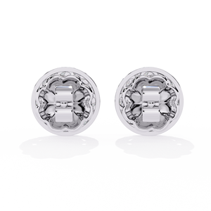 Aries jewel Unique Marquise Cut and Round Cut Lab Grown Diamond 14K Gold IGI Certified <b>Earring</b> <b>Tops</b> for Gift Party & Anniversary - Product Image 5