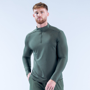 T-shirts de course pour hommes avec logo personnalisé, impression OEM, bordure contrastée, séchage rapide, ourlet légèrement incurvé, pour l'entraînement - Product Image 4