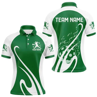 Polo de sport respirant et anti-humidité pour homme, personnalisé par sublimation, avec patchwork, pour uniforme de pickleball, idéal pour les équipes et clubs