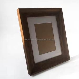 Décoration intérieure en verre véritable Ps cadres photo en bois de noyer cadre photo en bois pour cadeau de mariage - Product Image 3