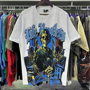 เสื้อยืดสตรีทแวร์สีขาวสำหรับผู้ชายแบบสั่งทำพิเศษ แขนสั้น พิมพ์ลาย คอกลม ทรงปกติ ผ้าเจอร์ซีย์คอตตอน 100% - Product Image 6