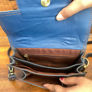 Mini bolso bandolera de cuero genuino para mujer, bolso de hombro de cuero de grano completo a la moda para mujer, bolsos pequeños de piel de vaca - Product Image 6