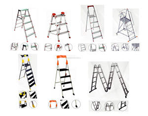 Escalera telescópica de aluminio más vendida – Escalera plegable tipo A, máxima resistencia industrial, duradera, segura, ligera - Product Image 3