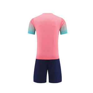 Vente directe d'usine, meilleur prix, uniforme de football pour hommes, manches courtes, séchage rapide, respirant, tenue d'équipe professionnelle, taille adulte, OEM - Product Image 6