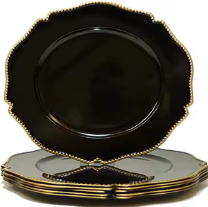 Plato de Presentación Redondo Personalizado, Estilo Americano, Moderno, Metálico Dorado, Pulido, Ecológico, para Bodas y Banquetes - Product Image 5