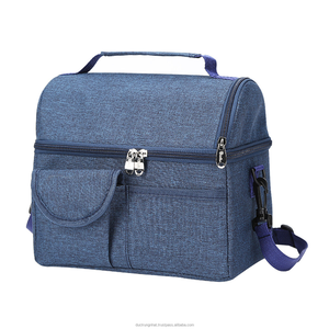 Bolsa térmica promocional a precio barato con logotipo personalizado, bolsas de almuerzo enfriadoras para llevar con aislamiento de tela no tejida - Product Image 4