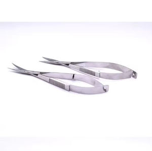 Factory Price Curved Sharp Stainless Steel Precision Steel Handle Ergonomic Spring Scissors Nail Cuticle Trimmer Manicure ANAAIF - Product Image 3