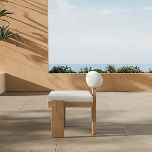 تصميم جديد للمقاعد العصرية FERLY للاستخدام الخارجي في الحديقة كرسي بذراعين مستورد