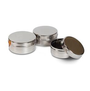 Juego de Recipientes Herméticos de Acero Inoxidable 8 26G Puri Dabba de 550 ml, Color Plateado, para Pan, Café, Té y Azúcar - Product Image 4