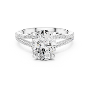 แหวนแต่งงานแฟชั่น Aries Jewel ทอง 14K แบบแยกส่วน แหวนทองคำแท้ 14K เพชรทรงรี 2.5 กะรัต เพชรเพาะเลี้ยงในห้องปฏิบัติการ IGI ของขวัญวันครบรอบ - Product Image 6