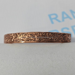 Bracelet magnétique en cuivre pur fait main, bijoux de guérison personnalisés pour la méditation, la mise en terre spirituelle et les cadeaux de bien-être - Product Image 2