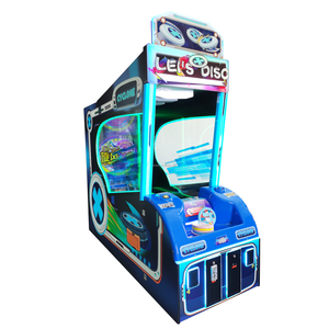 Máquina de Juego Arcade de Canje de Boletos Let's Disc, Operada con Monedas, Juego de Lanzamiento de Discos con Luz Intermitente, de Plástico, para Familias - Product Image 1
