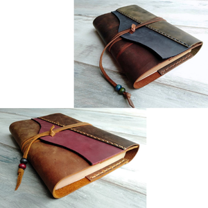 Diario Recargable A5 y Cubierta para Biblia de Cuero Genuino Hecho a Mano con Colores Personalizados, Grabado e Impresión para Regalo de San Valentín - Product Image 6