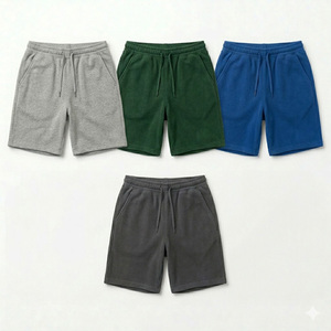 Shorts de sport décontractés mi-longs en molleton respirant avec cordon de serrage, personnalisables avec votre marque, pour homme, idéaux pour l'entraînement estival en extérieur - Product Image 5