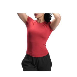 Camiseta Deportiva de Alta Calidad para Mujer, Talla Grande, Spandex Ligero de Secado Rápido, Corte Regular, Diseño a Cuadros, para Gimnasio, Yoga - Product Image 4